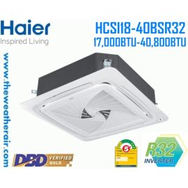แอร์ Haier สี่ทิศทางอินเวอร์เตอร์ (INVERTER Cassette Type) เบอร์ 5 น้ำยา R32 ขนาด 17,000BTU-60,000BTU