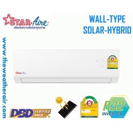 แอร์ Star Aire โซล่าเซลล์ ติดผนัง อินเวอร์เตอร์ (INVERTER Solar Cell Hybrid Wall Type) น้ำยา R32 รุ่น CR-IV/DA-AIV ขนาด 12,135BTU-35,720BTU